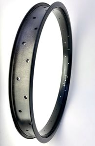 Alufelge 24 Zoll 57 mm, schwarz, doppelwandig