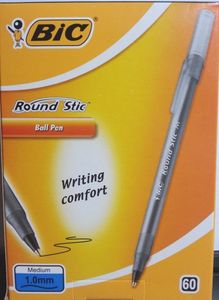 Długopis Round Stic Classic BIC czarny pudełko 60szt