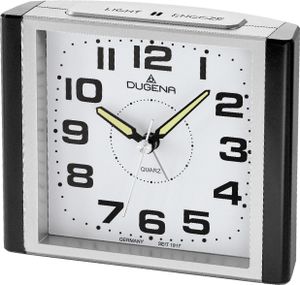 Dugena 4460593 Wecker mit lautlosem Gang und Weckwiederholung