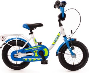 Polizei Kinderfahrrad 12 Zoll Fahrrad mit Rücktrittbremse ab 3 Jahre