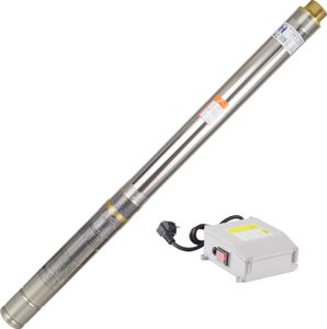 Agora-Tec® 3 Zoll Brunnenpumpe Tiefbrunnenpumpe 550W-3.8, 15m Kabel