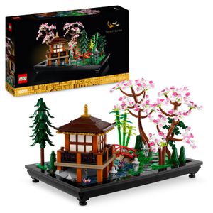 LEGO 10315 Icons Garten der Stille, botanical Zen-Garten-Set für Erwachsene mit Lotusblumen, anpassbare Schreibtisch-Dekoration, inspiriert von Japan, achtsames Geschenk für Frauen und Männer
