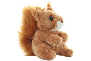 Uni-Toys - Eichhörnchen Plushie - 13 cm (Höhe) - Plüsch-Waldtier - Plüschtier, Kuscheltier