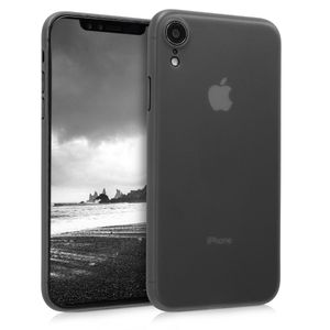 kwmobile Hülle kompatibel mit Apple iPhone XR - Slim Handy Schutzhülle - Cover Case Handyhülle Schwarz