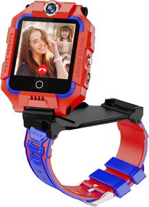 4G Smartwatch für Kinder, GPS Smartwatch mit 360° Dual-Kamera WiFi Video Telefonanruf SOS Schrittzähler IP67 Wasserdicht Smart Watch für Mädchen