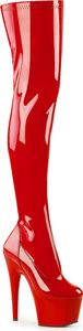 ADORE-3000 Damen Boots von Pleaser, Rot  , EU 35, US 5