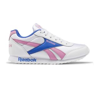 Reebok Royal CL Jogger Kids Dámská obuv - bílá / růžová / stříbrná 34.5