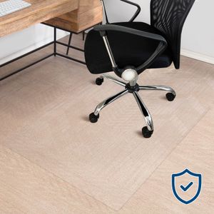 OfficeMarshal Teppich-Bodenschutzmatte Transparent PVC 2,5 Millimeter 75x120 cm