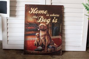 Dekoschild Home Hunde