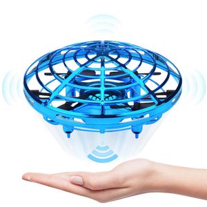 Mini Drohne UFO handbetriebenen Hubschrauber Quadrocopter Drohne Infrarot Induktionsflugzeug Flying Ball Spielzeug fuer Kinder
