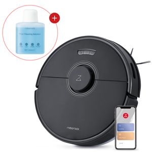 Roborock Q7 Max Saugroboter (S5 Max Upgrade), 4.200 Pa, LDS Navigation, Kehr- & Nassfunktion, inkl. 200ml Bodenreiniger, Schwarz