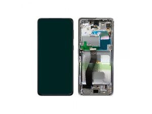 LCD + dotyk + rámeček pro Samsung Galaxy S21 Ultra 5G G998 černá (Service Pack)