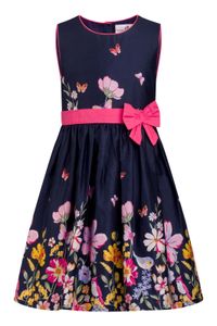 Happy Girls® Mädchen Kleid Schmetterlinge, Größe:110, Präzise Farbe:Marine
