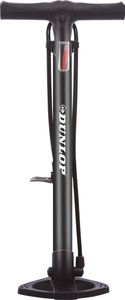 Dunlop Fahrradpumpe 12Bar für Dunlop-, Schrader- u. Französisches Ventil - Standluftpumpe inkl. Adapter für Spielzeug und Bälle - Roller- u. Autoreifen - 67,5 x 22,1 cm
