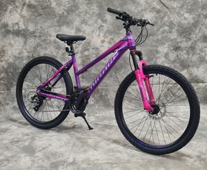 26 Zoll ALU Damen MTB Gefedert mit 21-Gang Shimano Daumenklickkettenschaltung , Scheibenbremsen NEU 2670-Lila-Pink, AB 155 CM KÖRPERGRÖSSE 26 Zoll ALU Damen MTB Gefedert mit 21-Gang Shimano Daumenklickkettenschaltung , Scheibenbremsen NEU 2670-Lila-Pink, AB 155 CM KÖRPERGRÖSSE
