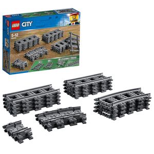 LEGO City Schienen, 20 Stück, Erweiterungsset für Kinder, Jungen und Mädchen, Spielzeug Set 60205