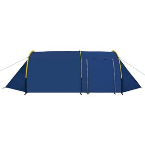 vidaXL Campingzelt 4 Personen Marineblau/Gelb