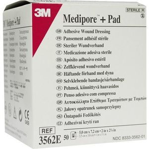 Medipore Plus Pad 3562e sterilní obvaz na rány 50 ks