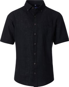 Redmond Herren Leinenhemd (251135999), Größe:XL, Farbe:Schwarz(90)