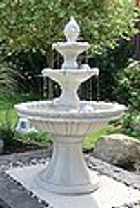 KÖHKO® Wasserspiel "Markleeberg“ klassischer Etagenbrunnen Vogelbad 13010 Springbrunnen Gartenbrunnen