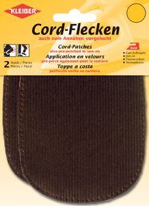 KLEIBER Cord-Flecken 135 x 100 mm braun 2 Stück