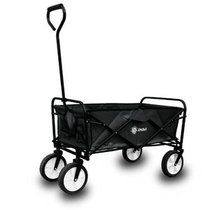 Rijoka Faltbarer Bollerwagen/Handwagen - Schwarz Rijoka Faltbarer Bollerwagen/Handwagen - Schwarz