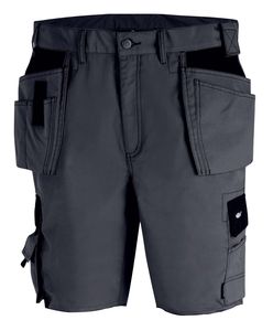 teXXor Herren Shorts Canvas (270 g/m²) Arbeits-Shorts BERMUDA, grau/schwarz 4347 Mehrfarbig grau/schwarz 64