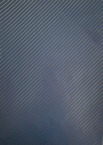 Geschenkpapier Streifen Muster 70cm x 2m Rolle dunkelblau / gold