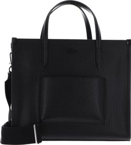 LACOSTE Leder Handtasche Umhängetasche Chantaco Classics Top Handle Bag Noir schwarz LACOSTE Leder Handtasche Umhängetasche Chantaco Classics Top Handle Bag Noir schwarz