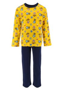 Paw Patrol Chase Marshall Kinder Jungen Schlafanzug Pyjama Langarm-Shirt + Schlaf-Hose, Farbe:Dunkel-Blau, Größe Kids:104