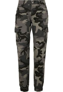 Urban Classics Dámske nohavice Cargohose s vysokým pásom Camo Cargo Pants TB3047 Dark Camo 31