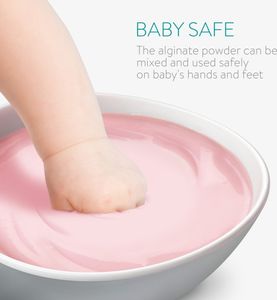 Navaris 3D Abformset Gips Füße Hände - Gipsabdruck Set Baby Abdruck Fuß Hand - Handabdruck Fußabdruck - Abformmasse pH-neutral hautverträglich