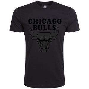 New Era - NBA Chicago Bulls Team Logo T-Shirt - Schwarz Farbe: Schwarz Größe: 3XL