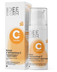 Idee Derm, Aufhellende und straffende Creme mit Vitamin C und LSF 30, 50 ml