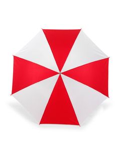 Printwear Deštník s tyčí Automatický deštník s dřevěnou rukojetí SC4141 Vícebarevná červená/bílá Ø cca 103 cm