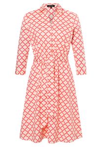 Hemdblusenkleid  peach Print  Frühjahrs-Kollektion