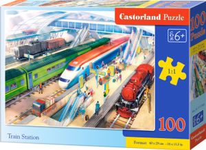 CASTORLAND Puzzle 100 Teile - Bahnhof