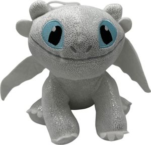 Kuscheltier Dragons Ohnezahn Tagschatten weiß 24 cm Drachenzähmen leicht gemacht Plüschtier Stofftier Anime Plush Stofftier Cute Plushie Halloween Weihnachten Geschenke für Kinder