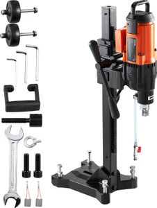 Diamantová vrtací souprava VEVOR 2500 W Diamantová jádrová vrtačka Jádrová vrtačka 0-750 otáček za minutu, magnetická vrtačka 26 cm Vhodná pro vrtání železobetonu, mramoru atd.