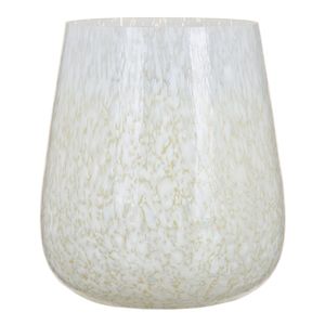 Kerzenschale Kristall Weiß 13 x 13 x 15 cm