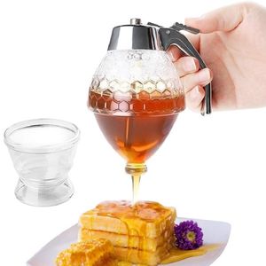 Honigspender In Kunststoffglasform Mit Sockel, Küchenzubehör Tx-9536