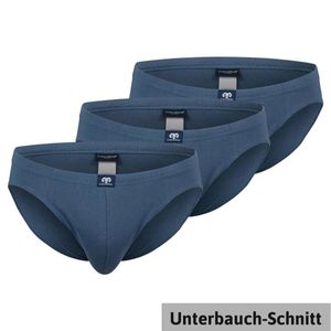 Ceceba 3er-Pack Unterbauch-Stretch-Slips XXL blau, Größe:4XL