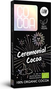 COCOA Ceremonial Cocoa Nibs, 50g, čokoláda bez cukru, veganská, bez lepku