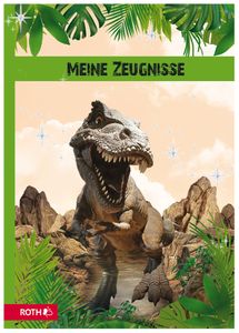 ROTH Zeugnismappe "Tyrannosaurus" mit Design und Effekt inkl. 10 PP-Hüllen