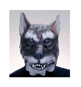 O40328 Damen Herren Wolf Maske Wolfsmaske Überziehmaske