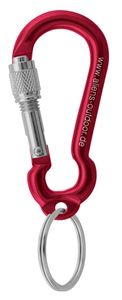 ALIENS - Zubehörkarabiner MINI RING Schraube 6 cm, Farbe:rot