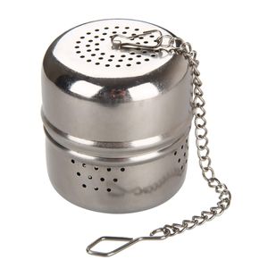 Fackelmann Tee-Ei Zylinder, Teesieb aus Edelstahl, Teeball für den perfekten Tee-Genuss (Farbe: Silber), Menge: 1 Stück