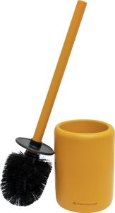 TOM TAILOR WC Bürste Toilettenbürste für Badezimmer Orange | Klobürste mit Toilettenbürstenhalter, Wc Bürstengarnitur Stehend, WC Garnitur, Bad Accessoires, Badezimmer Zubehör, 10,5 x 36 x 10,5 cm