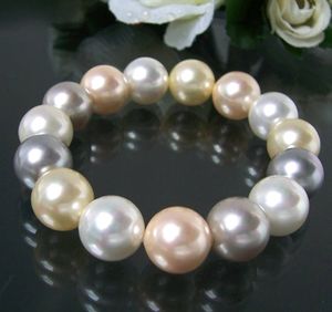 Armband Muschelkern Perlen Multicolor Perlenarmband A440