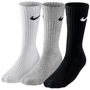 Nike VALUE Bavlna CREW (3 PAIRS) WHITE L